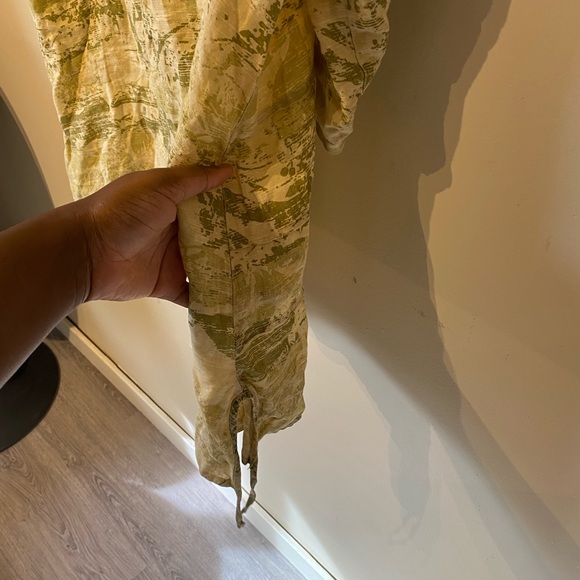 Click made in USA size XL green/ cream linen shirt - Picture 8 of 8